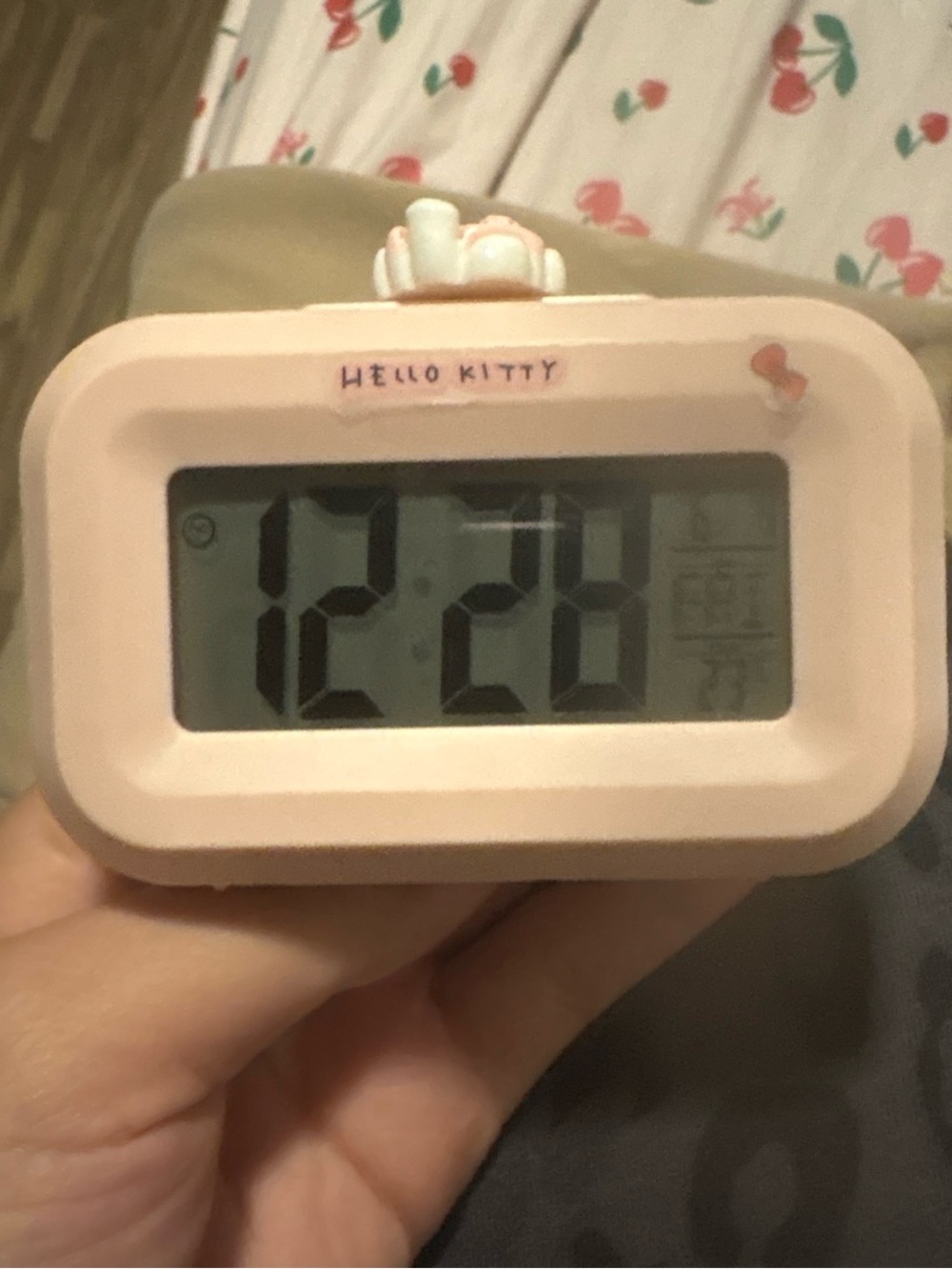 Hello Kitty Pink Digital Alarm Clock - Cute Bedside Clock